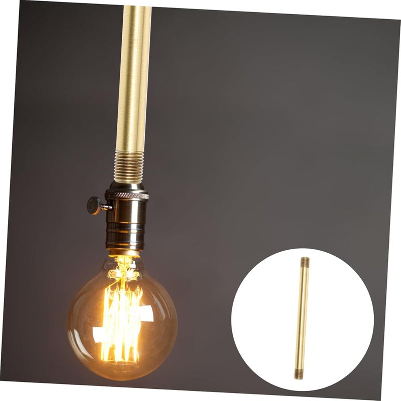 OSALADI Copper Lamp Stem Replacement Part M10 Hollow Threaded Straight Rod 4.76 Inch for DIY Lamp Repair and Lighting Fixture Accessories - Image 3